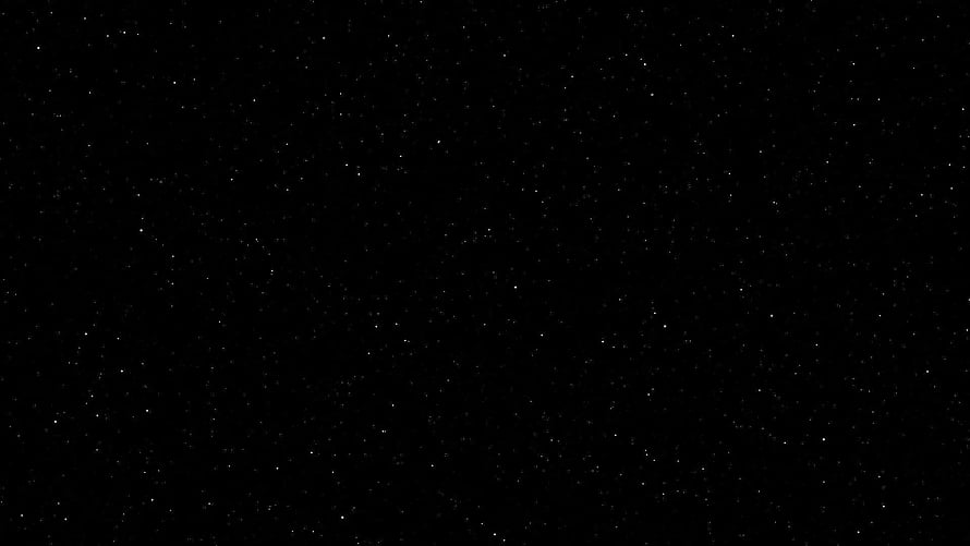 Minimalist Starry Night Sky with Scattered White Stars on Deep Black Background HD wallpaper
