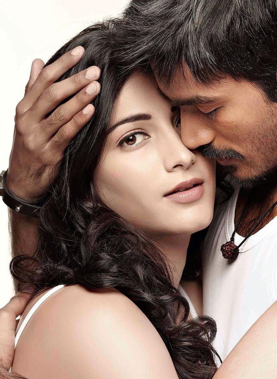 Romantic Close-Up Portrait of a Man and Woman in Intimate Embrace, Tamil 3 Movie Latest Pics, , Stills, tamil movie HD phone wallpaper
