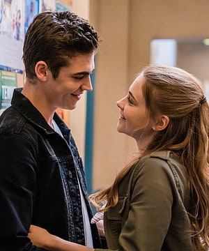 Young Couple Sharing a Romantic Moment in a School Hallway, Indiana Evans After Movie, tessa young HD phone wallpaper