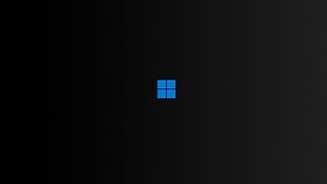 Minimalist Windows 11 Logo on Dark Background Desktop Wallpaper HD wallpaper
