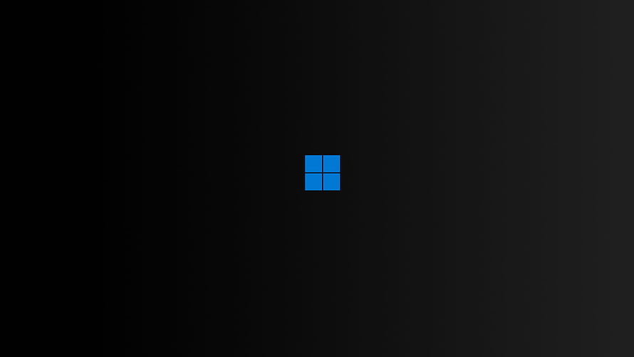 Minimalist Windows 11 Logo on Dark Background Desktop Wallpaper HD wallpaper