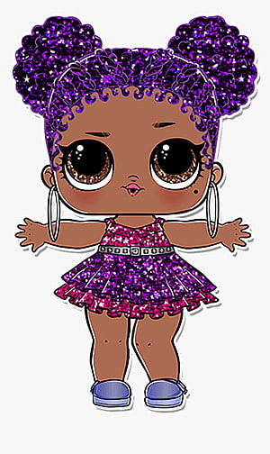 L.O.L. Surprise Purple Queen Doll with Glittery Hair and Sparkling Dress HD phone wallpaper