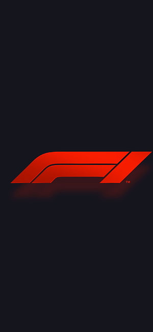 Formula 1 Red Logo on Dark Background Minimalist Racing Emblem HD phone wallpaper
