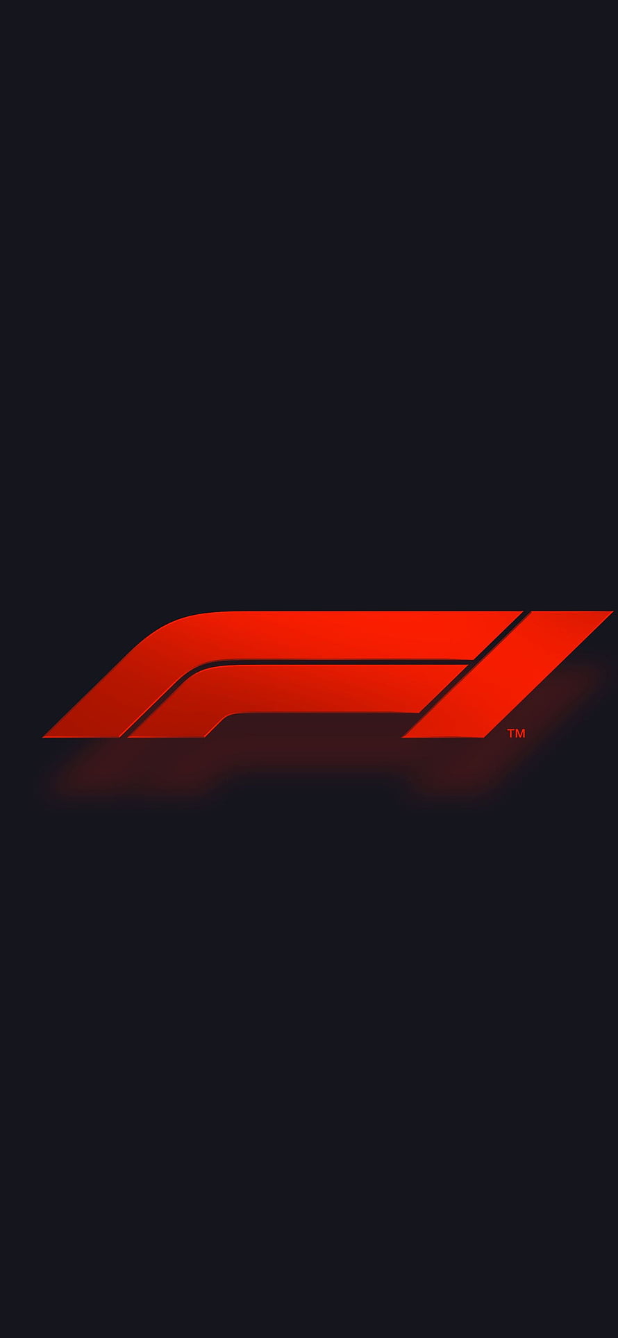 Formula 1 Red Logo on Dark Background Minimalist Racing Emblem HD phone wallpaper