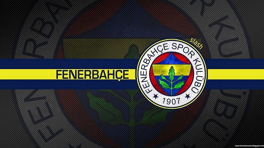 Fenerbahçe Spor Kulübü official logo and emblem with yellow and navy blue stripes HD wallpaper
