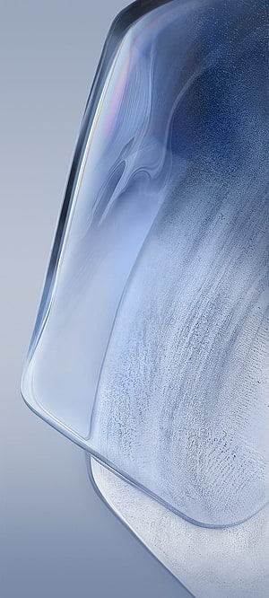 iQOO Neo 5 Abstract Glass Texture Wallpaper with Iridescent Blue and Silver Tones HD phone wallpaper