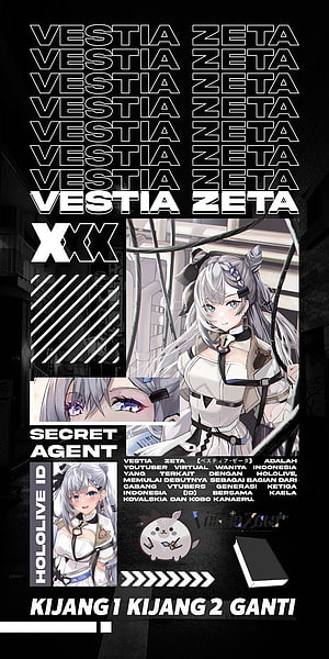 Vestia Zeta HoloLive VTuber Anime Character Profile Wallpaper HD phone wallpaper
