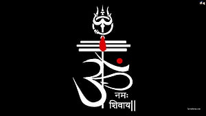 Namah Shivaya Om Symbol Wallpaper with Trishul and Tilak HD wallpaper
