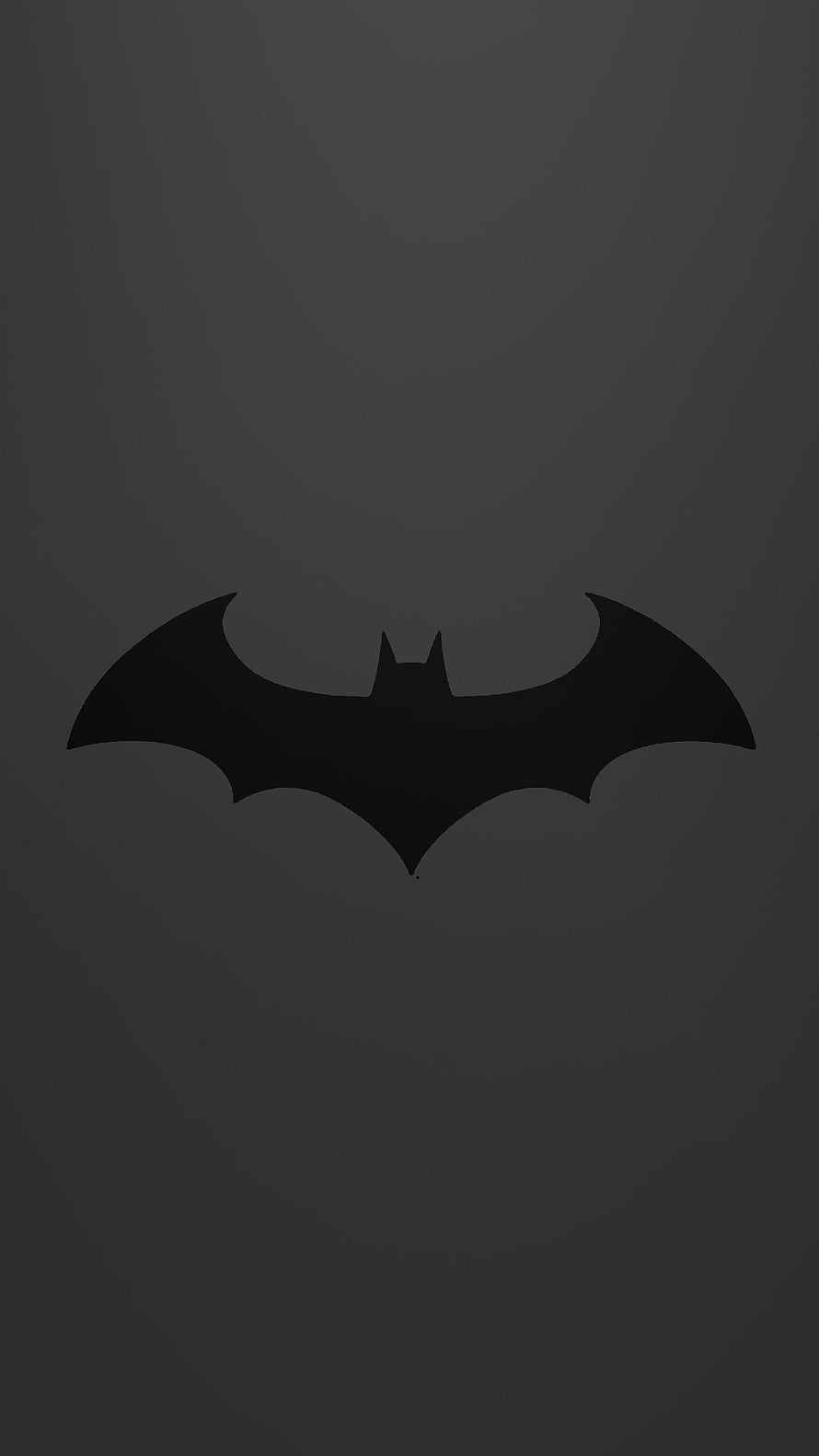 Minimalist Batman Logo on Dark Gray Background, Batman Logo , batman screensaver HD phone wallpaper