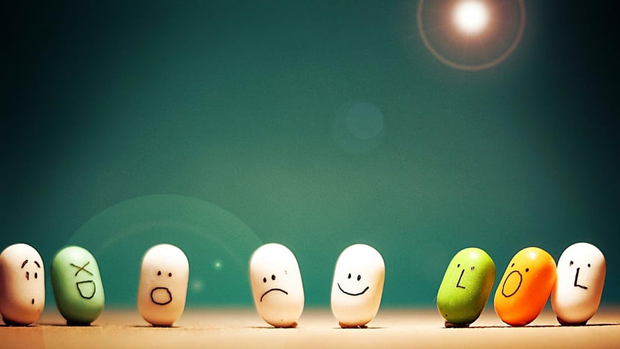 Cute 3D Rendered Pill Characters With Expressive Faces On Teal Background HD wallpaper