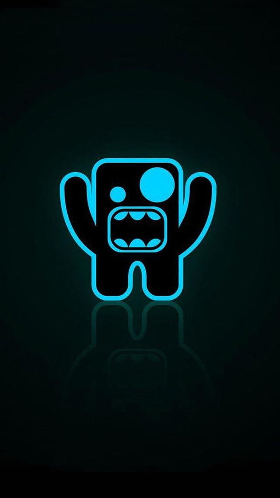 FNAF Funtime Freddy Neon Blue Glowing Logo Wallpaper HD phone wallpaper