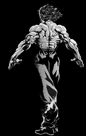 Baki Hanma Back View Illustration HD phone wallpaper