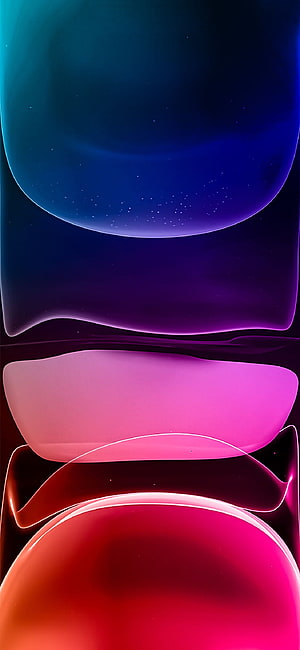 Abstract Gradient Wallpaper With Smooth Blue Purple And Red Curved Shapes HD phone wallpaper