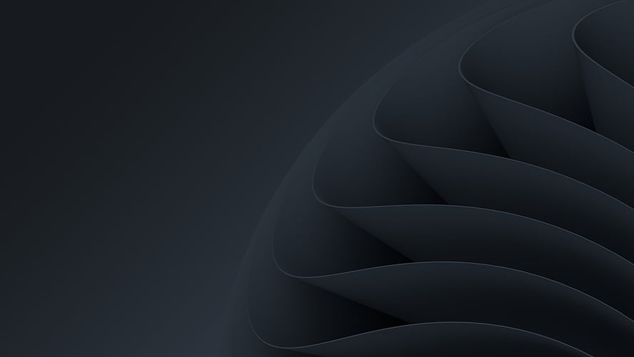 Dark Abstract Minimalist Curved Layers Wallpaper HD wallpaper