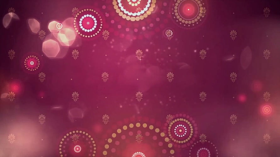 Festive Pink and Gold Diwali Background with Glowing Circular Patterns and Bokeh Lights HD wallpaper