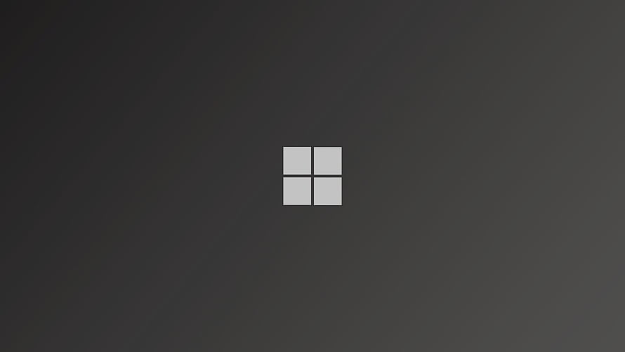 Minimalist Windows Logo on Dark Gray Background for Desktop HD wallpaper