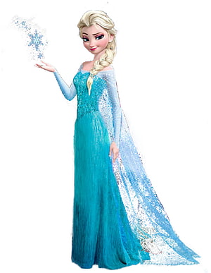 Elsa from Frozen in her iconic ice gown conjuring snowflakes with a shimmering cape HD phone wallpaper