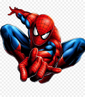 Spider-Man in Classic Red and Blue Suit Crouching in Dynamic Action Pose, Spider Man Transparent Background, Spider Man Transparent Backgrounds png , ClipArts on Clipart Library, spider man hq HD phone wallpaper