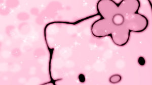 Hello Kitty Pink Sparkle Wallpaper HD wallpaper