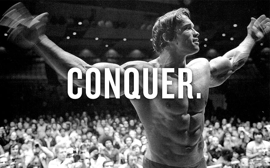 Arnold Schwarzenegger Bodybuilding Victory Celebration Motivational Wallpaper HD wallpaper