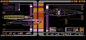 USS Saturn NCC-7180 Galaxy Class Starship Blueprint Schematic Diagram HD wallpaper