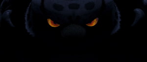 Tai Lung from Kung Fu Panda with glowing orange eyes in dark shadow HD wallpaper