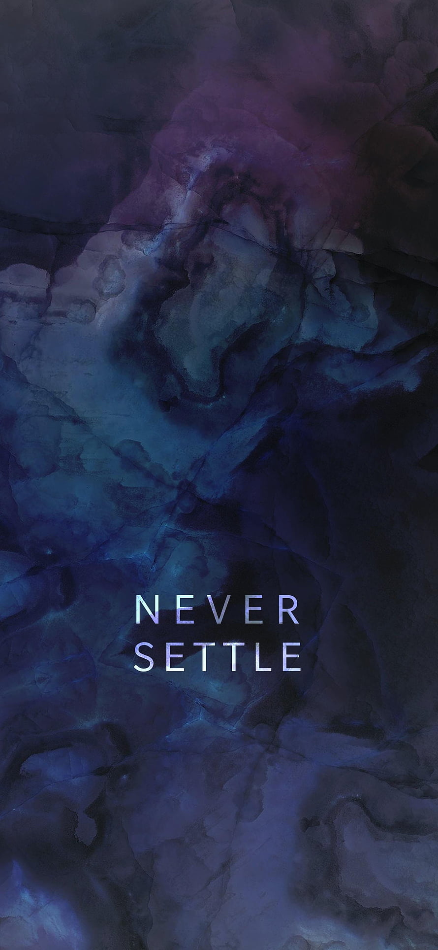 OnePlus Never Settle Dark Abstract Marble Texture Wallpaper HD phone wallpaper