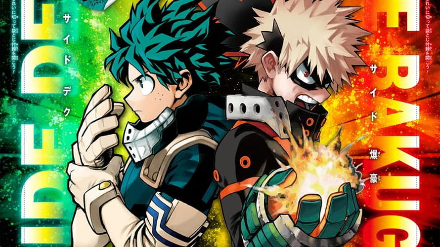 My Hero Academia Deku and Bakugo Side by Side Anime Character Art HD wallpaper