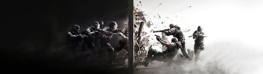 Tactical SWAT Team Breaching Wall in High Contrast Action Scene HD wallpaper