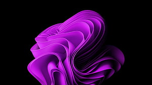 Abstract Purple Swirl Wallpaper - Vibrant 3D Flowing Ribbon Design HD wallpaper