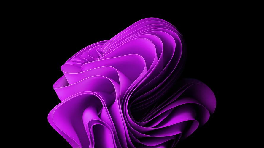Abstract Purple Swirl Wallpaper - Vibrant 3D Flowing Ribbon Design HD wallpaper