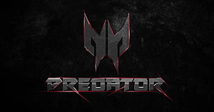 Acer Predator Gaming Logo on Dark Textured Background HD wallpaper