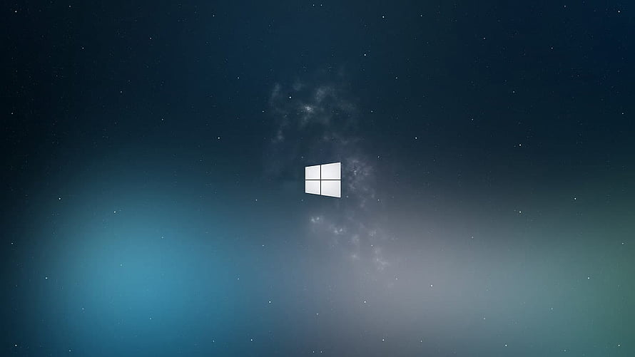 Windows 10 Default Desktop Background with Starry Night Sky and Galaxy HD wallpaper