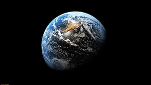 Planet Earth View From Space With North America And Clouds HD wallpaper