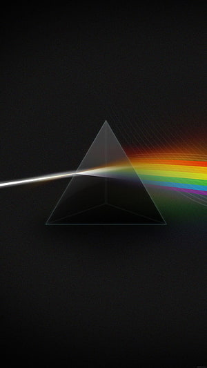 Pink Floyd Dark Side of the Moon Prism Refraction Artwork HD phone wallpaper