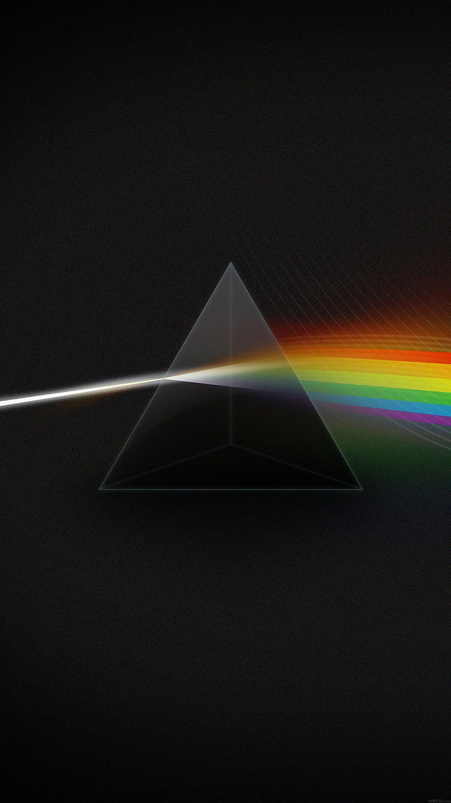 Pink Floyd Dark Side of the Moon Prism Refraction Artwork HD phone wallpaper