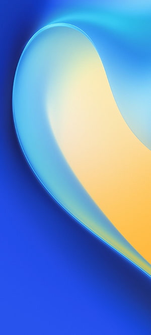 Realme 7 Pro Default Blue and Gold Abstract Gradient Wallpaper HD phone wallpaper
