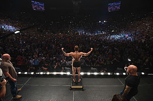 Conor McGregor Weigh-In at MGM Grand Arena with Massive Crowd HD wallpaper