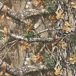 Realtree Edge Cotton Twill Fabric with Autumn Oak Leaf and Birch Bark Camouflage Pattern HD phone wallpaper