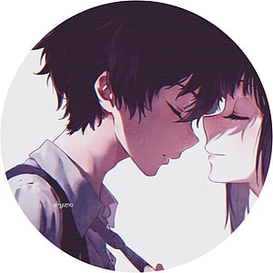Romantic Anime Couple About To Kiss In Soft Pastel Colors, Pin on Matching icons, matching pfp couple HD phone wallpaper