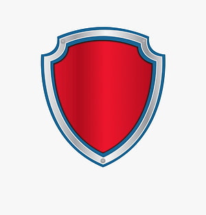 Red Shield Icon With Silver Metallic Border And Blue Outline Vector Illustration HD phone wallpaper