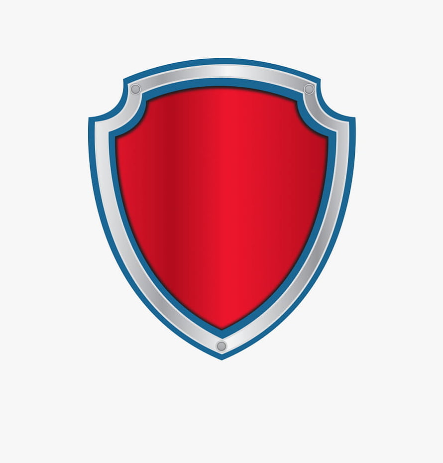 Red Shield Icon With Silver Metallic Border And Blue Outline Vector Illustration HD phone wallpaper