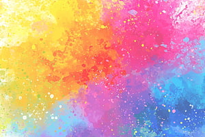 Vibrant Abstract Watercolor Splash Background With Colorful Paint Splatters HD wallpaper