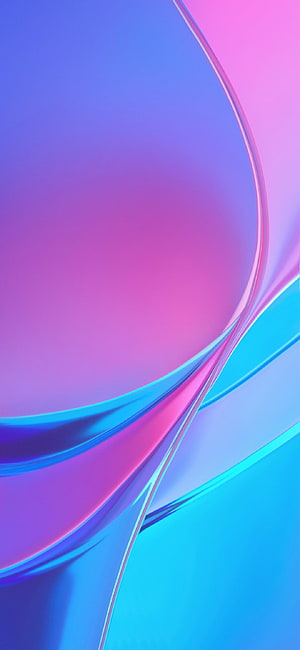 Xiaomi Mi 9 Abstract Gradient Wallpaper with Flowing Blue and Pink Ribbons HD phone wallpaper