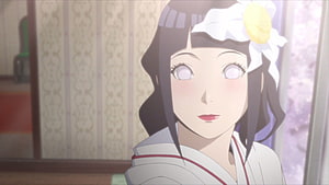 Hinata Hyuga in Traditional Wedding Attire from Naruto Shippuden Anime HD wallpaper