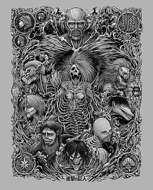 Attack on Titan Titans Collection Illustration HD phone wallpaper