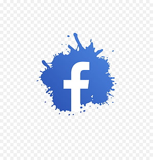 Facebook Logo With Blue Paint Splash Effect On Transparent Background HD phone wallpaper