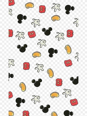 Mickey Mouse and Minnie Mouse Icon Pattern on Transparent Background HD phone wallpaper