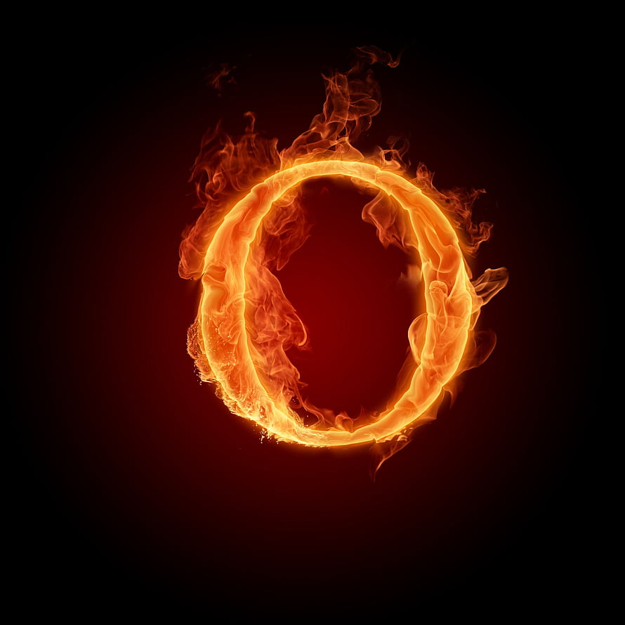 Fiery Ring of Fire Circle Abstract Background HD phone wallpaper