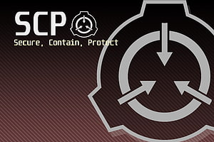 SCP Foundation Secure Contain Protect Emblem on Dark Diagonal Background HD wallpaper